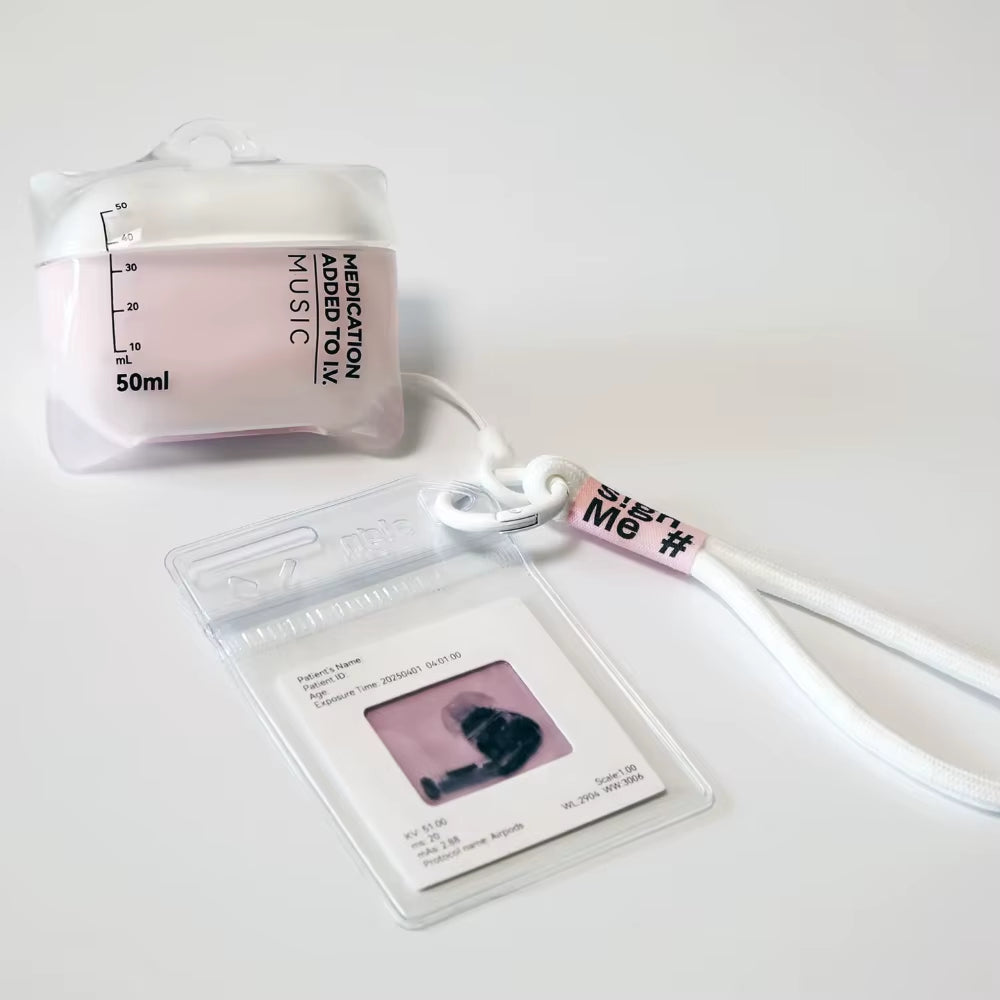 New for Airpods Pro1/2 Drip Blood Bag Earphone Case for Airpods 4 Bluetooth Silicone Transparent Headphone Case Protective Cover